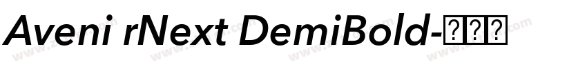 Aveni rNext DemiBold字体转换